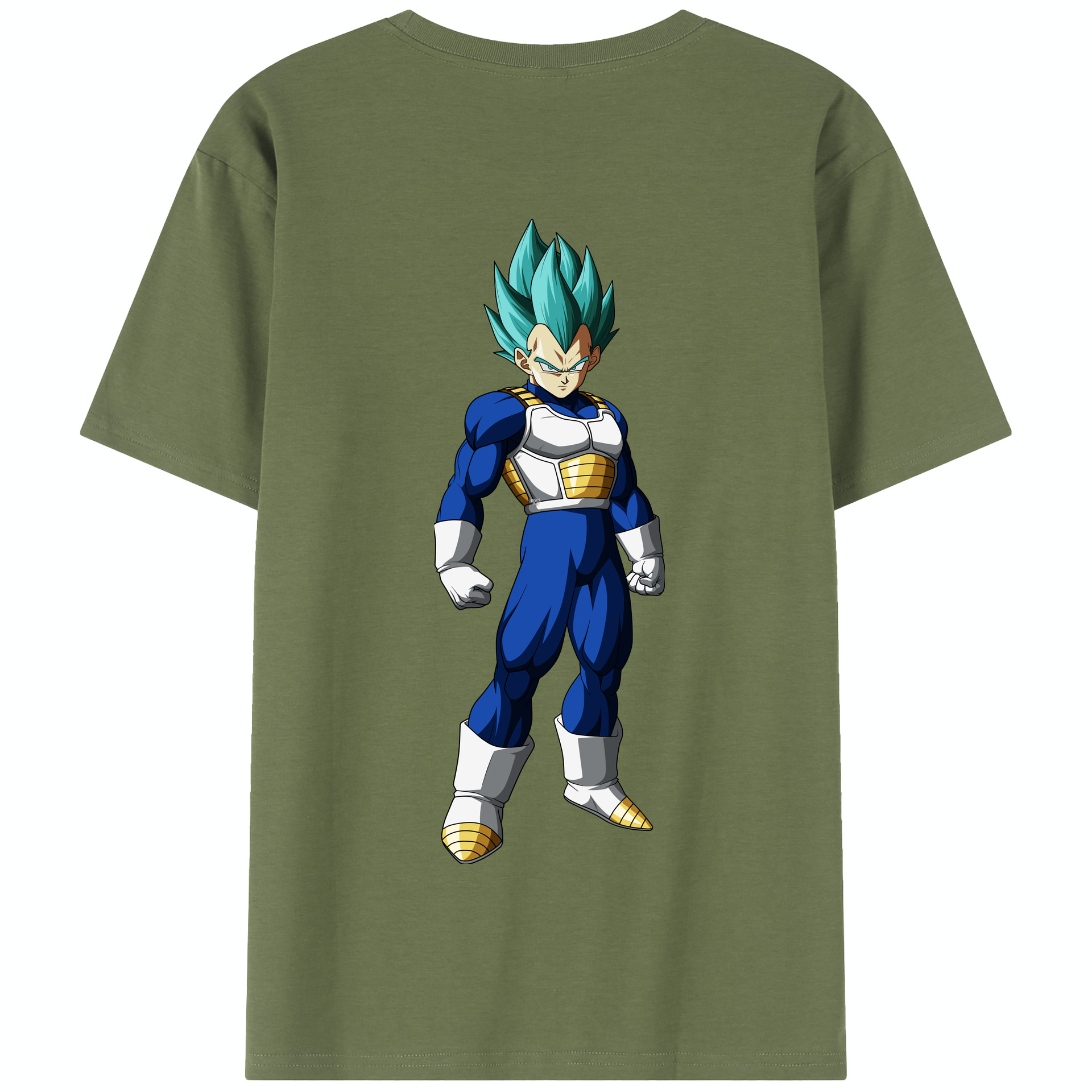 （画像用） ドラゴンボール ベジータ四世（Bejīta Yonsei）DRAGON BALL Vegeta IV 綿100％半袖Tシャツ（背面プリント）
